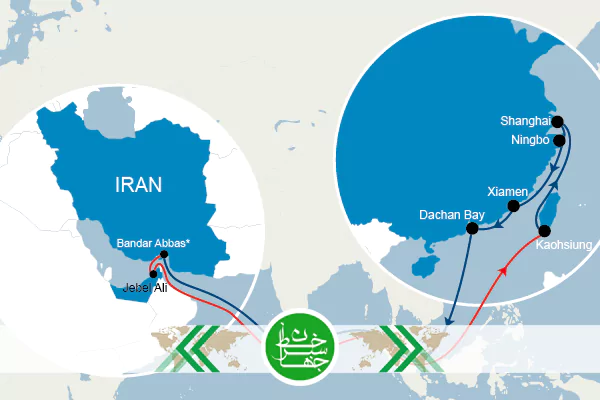 حمل دریایی از چین به ایران